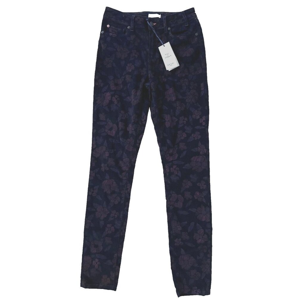 Paul Smith Floral Velvet Pant Black Multi ( 29 )